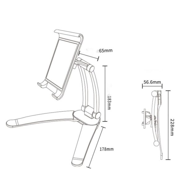 Desktop Mobile Phone Stand Foldable Tablet Stand - Image 2