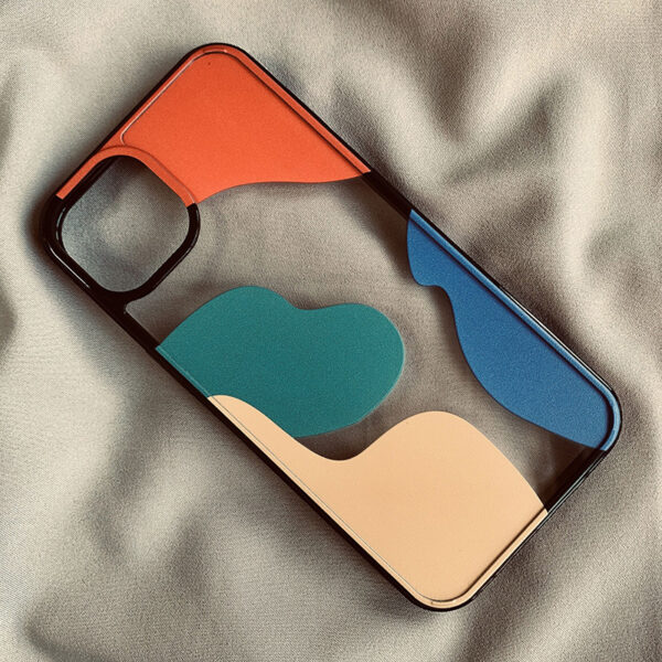 Color Block Contrast Color Geometry Suitable For 13 Mobile Phone Cases - Image 3