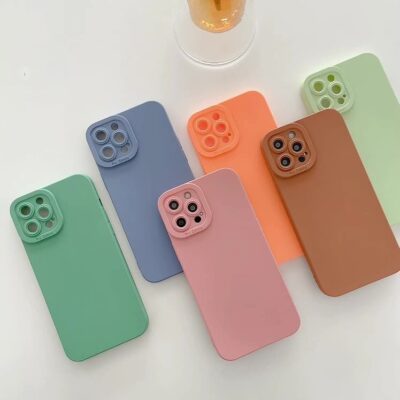 Korean Style Simple Mobile Phone Case Matte Solid Color